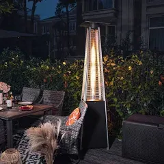 Nuu Garden Outdoor 48,000 BTU Pyramid Heater with Wheels