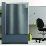 Quartet Workstation Privacy Screen 36W x 48D Translucent Clear/Silver