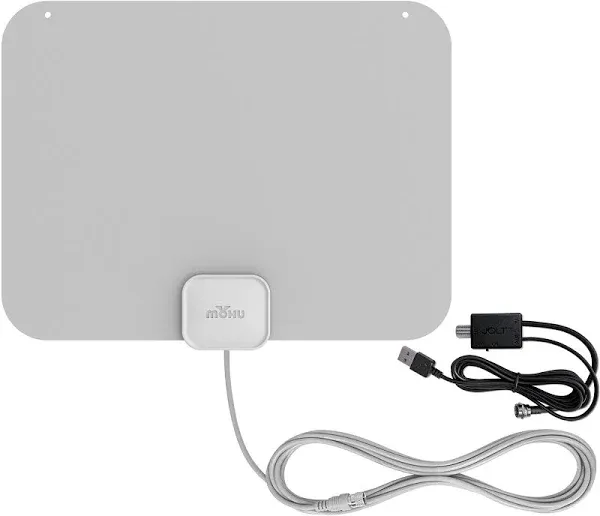 Mohu - Leaf Amplified Indoor HDTV Antenna, 60-mile Range - Gray