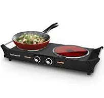 Techwood 1800W Dual Control Infrared Ceramic Electric Hot Plate