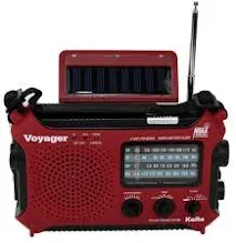 KA500IP-RED AM FM Shortwave Generator Solar Crank Emergency Weather Alert Radio