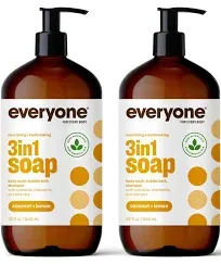 Everyone 3-in-1 Soap for Men, Cedar and Citrus, 32 Ounce, 2 Count