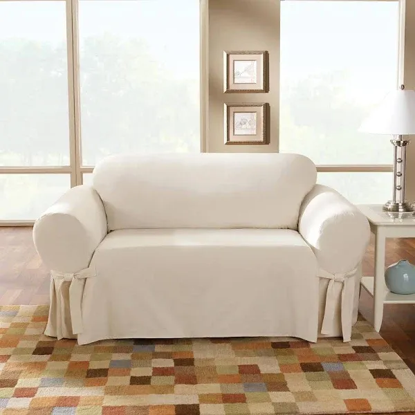 Cotton Duck Loveseat Slipcover Sure Fit