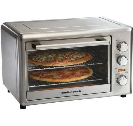 Hamilton Beach Countertop Oven w/ Convection + Rotisserie in Stainless Steel