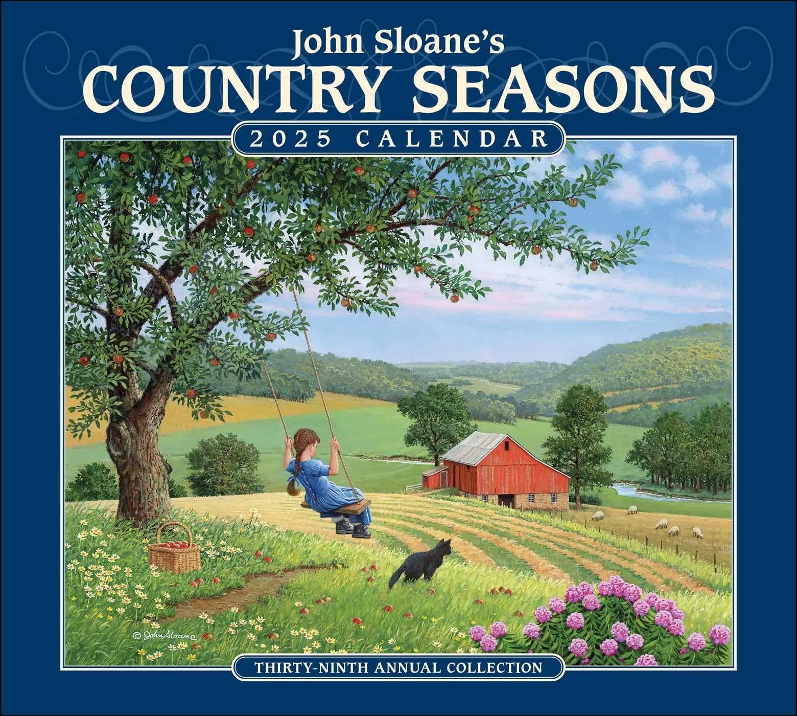 John Sloane's Country Seasons Deluxe Wall Calendar 2025