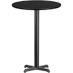 Flash Furniture 30" Round Bar Height Table - Black Finish