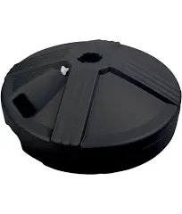 Durable 50 Pound Umbrella Base Designed to be Used with a Patio Table (Black)