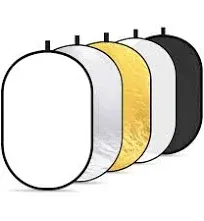 Neewer 5 in 1 Portable Round Collapsible Multi Disc Photography Lighting Reflector