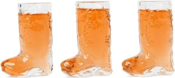 Cowboy Boot Shot Glass Set