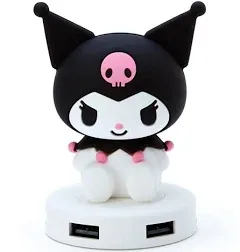 Sanrio USB Hub 4 Port 110cm Cable Bus Powered Win10 8.1 7 / Mac OS X 10.9 Kuromi