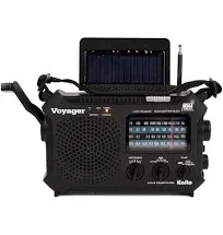 KAITO Voyager KA-500 Solar Crank Weather Alert Multiband Radio Blue New In Box