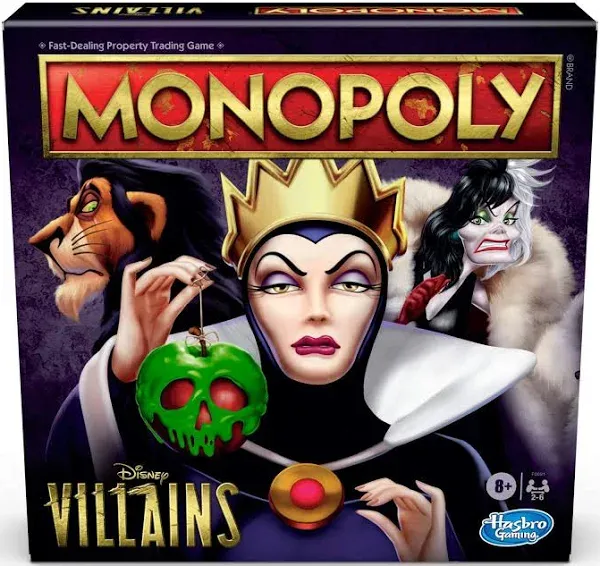 Disney Villains Edition Monopoly Game