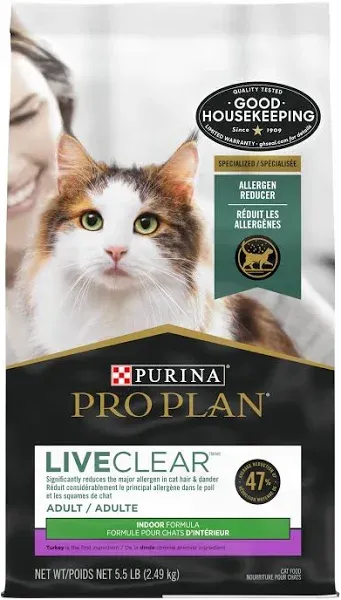 Purina Pro Plan LiveClear Indoor Dry Cat Food