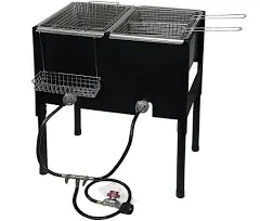 Barton Living High-Pressure Freestanding Triple Basket Deep Fryer