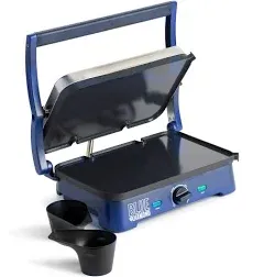 Blue Diamond Ceramic Nonstick Electric Contact Sizzle Griddle Open Flat Design