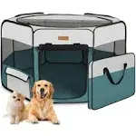 Akinerri Dog Playpen, Portable Pet Play Pen for Cat, Puppies, Rabbits, Chickens, Foldable Large-capacity Pet Tent for Indoor/Outdoor Travel Camping