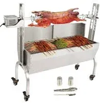 VEVOR Roaster Spit Rotisserie BBQ Grill Pig Lamb Chicken Roaster 50W 132LBS