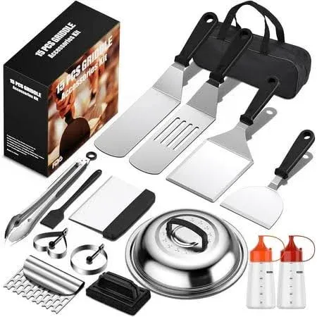 15Pcs Griddle Accessories Kits for Blackstone and Camp Chef, Flat Top Grill Acce