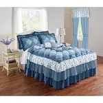 BrylaneHome Alexis Bedspread - Full, Blue