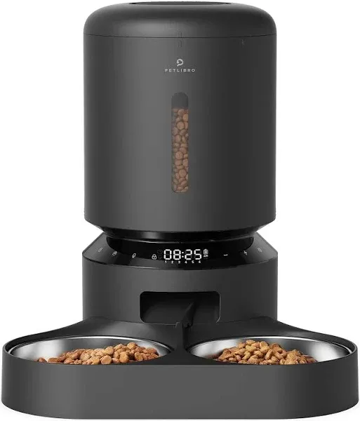 Petlibro - Granary WiFi Stainless Steel 5L Automatic Dog and Cat Feeder with Camera Monitoring - Black