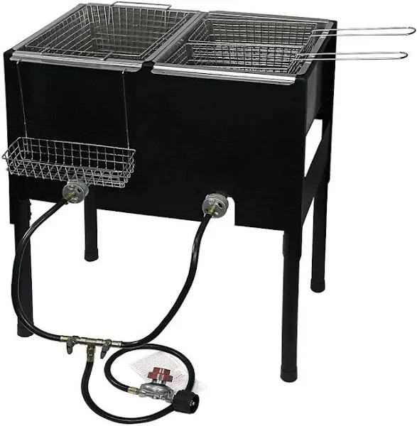 Barton Living High-Pressure Freestanding Triple Basket Deep Fryer