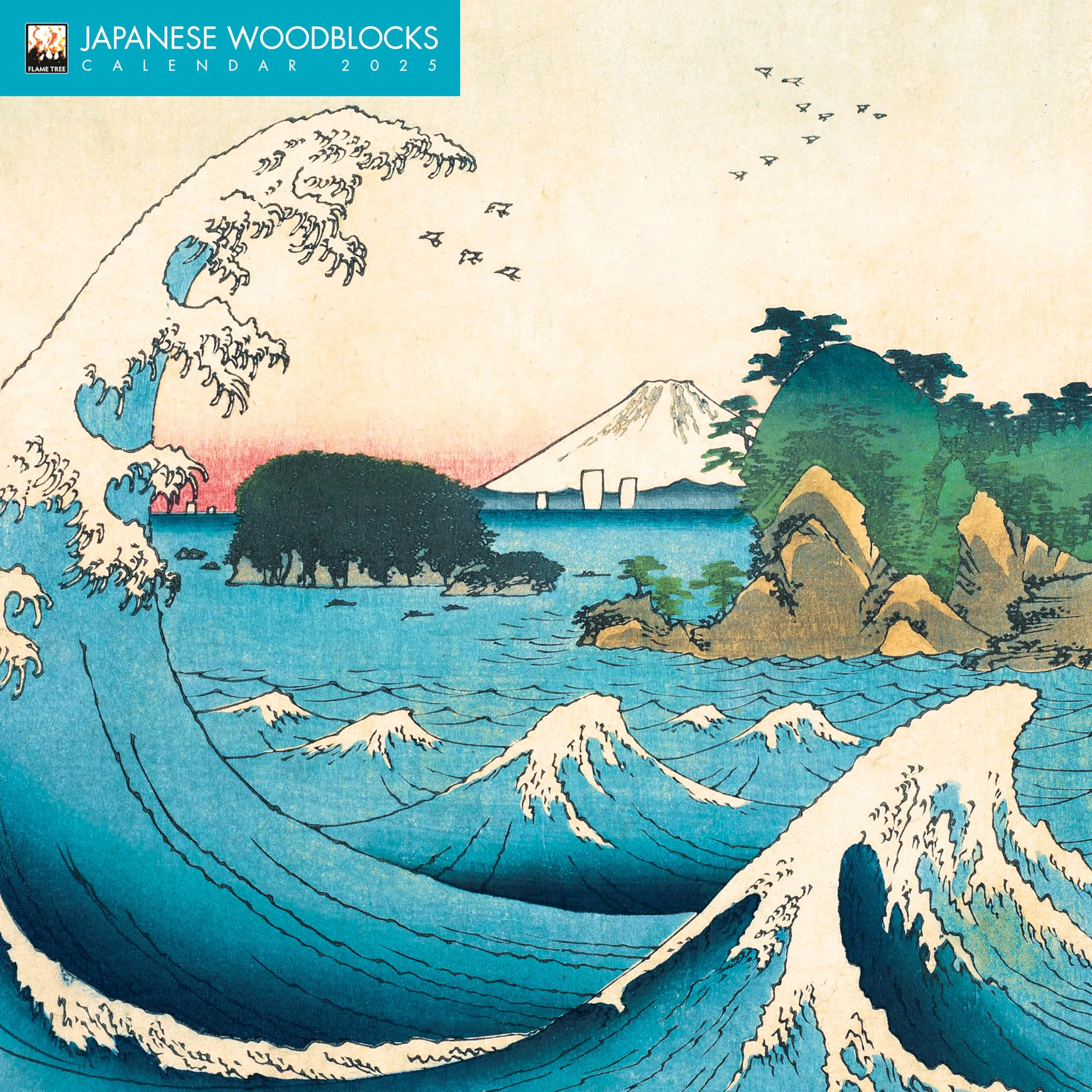 Japanese Woodblocks Wall Calendar 2025 (Art Calendar)