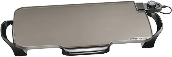 22-in. Electric Ceramic Griddle with Removable Handles