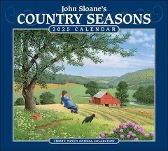 John Sloane&#039;s Country Seasons 2025 Deluxe Wall Calendar by John Sloane