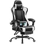 Homall Gaming Chair, Video Game Chair with Footrest and Massage Lumbar Support, Ergonomic Computer Chair Height Adjustable with Swivel Seat and HEADR