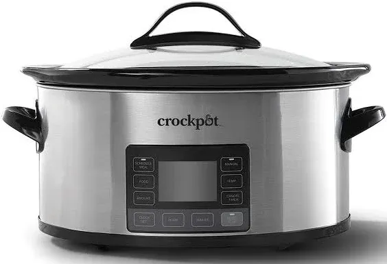 NEW! Crock-Pot MyTime 2137020 6 QT Programmable Slow Cooker &amp; Food Warmer