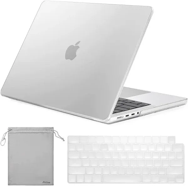 May Chen Case for M4 MacBook Pro 14 inch Case 2021-2024 Release A3112 A3401 A3185, M3 A2918 M2 A2779 M1 A2442 Pro Max Chip, Plastic Hard Shell Case with Keyboard Cover, Clear