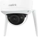 RLC-843WA 1st 4K Wi-Fi 6 IK10 Vandal-Proof Wireless Camera with 5X Optical Zoom, 2.4/5 GHz Wifi, No-Glare Color Night Vision, Smart Ai Detection