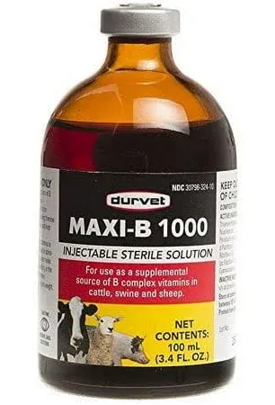 Durvet cattle swine treatment &amp; control internal &amp; external parasites 50ml Injec