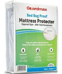 Guardmax Twin XL Waterproof and Hypoallergenic Mattress Protector, 100% 