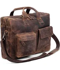 Genuine Buffalo Leather Laptop Bag