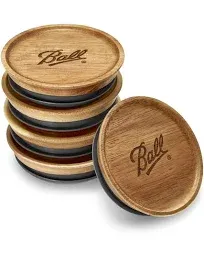 Ball Jar Wooden Storage Lids