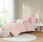 Urban Habitat Brooklyn Cotton Jacquard Duvet Cover Set Pink Full/Queen