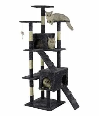 Go Pet Club 63" Cat Tree with Sisal Scratching Posts