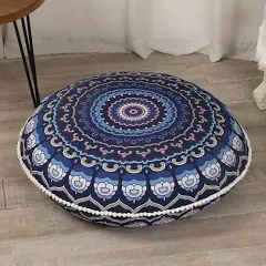 Lovmoc 32 inches Meditation Floor Cushion for Adults Round Large Thick Floor Pillow