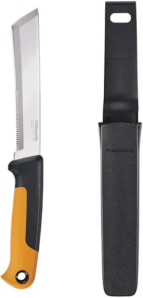 Fiskars 18" Harvesting Knife with Stainless Steel Blade and Sheath