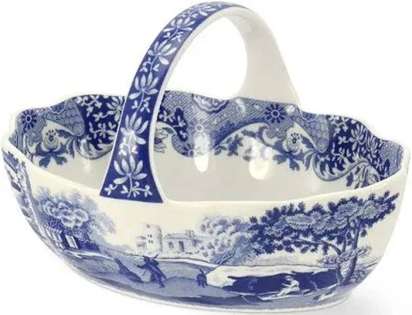 Spode 283567 Blue Italian Small Handled Basket 6