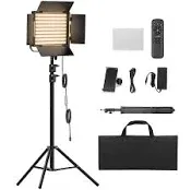 RGB Photography Video Lighting Kit, 50W Bi-Color Energy-Saving LED Video 