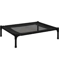 Pet Adobe Elevated Dog Bed, 30" L x 24" W x 7" H, Black