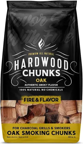 Fire & Flavor Oak Smoking Chunks (4.1 lbs)