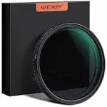 K&F Concept ND2-ND32 Variable Lens Filter Multi-Coated Neutral Density 67mm Nano-x, Size: One Size