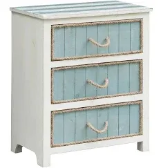 Crestview South Shore 3 Drawer Rope Accent Chest