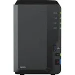 Synology DiskStation DS223 NAS Server with RTD1619B 1.7GHz CPU, 2GB Memory, 2TB SSD Storage, 1 x 1GbE LAN Port, DSM Operating System