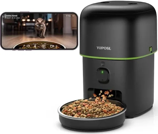 Yuposl Automatic Cat Feeders with Camera