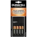 Duracell 8 Hour 4 Position AA/AAA NIMH Battery Charger Includes 4 x AA NIMH 1300mAh Batteries