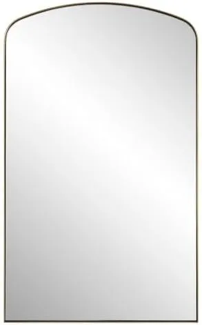 Uttermost 09964 Tordera 40 X 24 inch Satin Black Arch Mirror